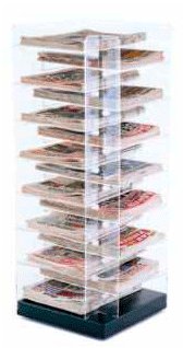 acrylic newspaper display rack