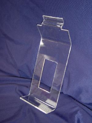 acrylic slat wall mobile phone holder