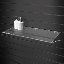 Acrylic Slat-wall Vshape Display Shelf