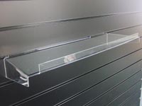 Acrylic Slatwall Front Lip Shelf