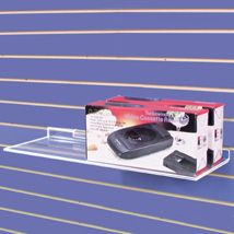 Acrylic Slatwall Straight Shelf