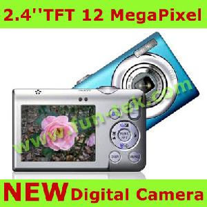 New 2.4inch Digital Camera 12.0 Mp 8xdigital Camera Mp3 8gb Sd Usb Li-ion Blue / Green / Red / Silve