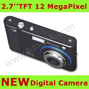 New 2.7inch Digital Camera 12mp 8xdigital Camera Mp3 16gb Sd Usb Li-ion Blue / Green / Red / Silver 