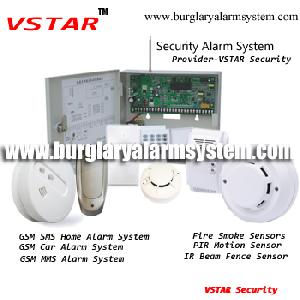 16 Hardwired 16 Wireless Zones Burglar Alarm Systems With Gsm Module Backup