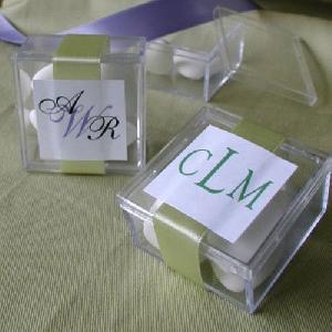 monogram acrylic box