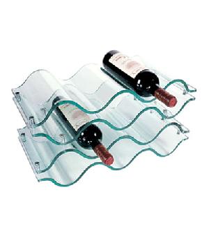 acrylic 10 bottle wine rack