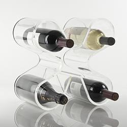 clear acrylic wine holder