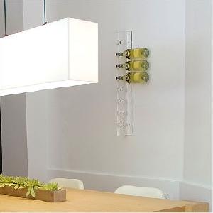 slat wall acrylic wine rack