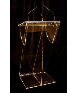 Z-shaped Acrylic Lectern