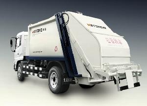 compression refuse truck garbage collector