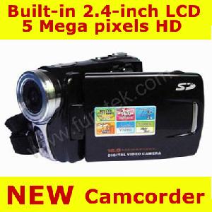 Brand New 2.4 Inch Tft Lcd 5.0 Mp 4xzoom Hd Digital Video Camcorder Camera Dv 8gb Black