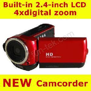 hd digital video camcorder camera 2 4 tft lcd 5mp 4xzoom dv 8gb