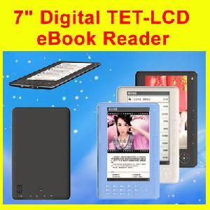 New 7inch Digital Tet-lcd Ebook Reader Ereader Mp4 Fm 1gb 16gb White / Black / Pink / Blue C-paper 4