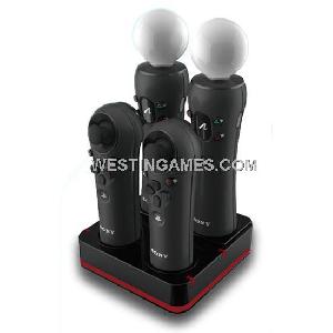 1x4 Controller Charger Station Charging Stand For Ps3 Move