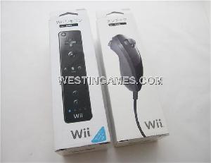 Nintendo Wii Limited Edition Remote And Nunchuk Controller With Packing Black