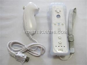 Wireless Remote And Nunchuck Controller Without Packing For Wii White