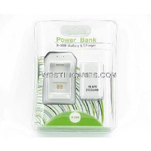 xbox360 2100mah power bank battery charger