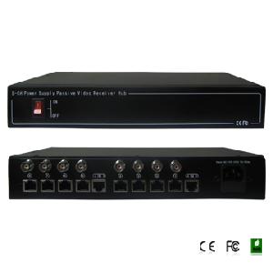 8-ch 12vdc Power Supply Passive Video Receiver Hub Fs-4608vps-12vdc Surge Protector