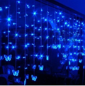 led curtain string light christmas