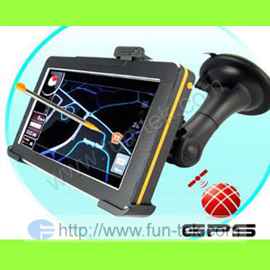 4 3 car gps navigation touch mp3 mp4 fm 2gb 2010 map