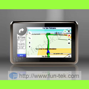 4 3 touch screen gps navigation fm mp3 map 2gb