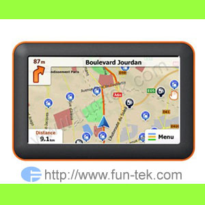 5.0 Inch Gps Navigation Bluetooth Mp3 Av-in Fm 2009 Map 2gb