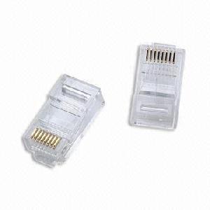 Cat5e Utp 8p8c Plug With 500v Ac Withstanding Voltage