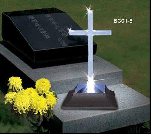 led crossed cemetery lamp