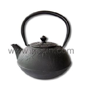 0 45 liter cast iron teapot maple leaf pattern