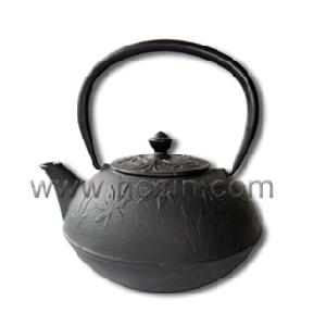 0.45 Liter Cast Iron Teapot With Maple Leaf Pattern Design