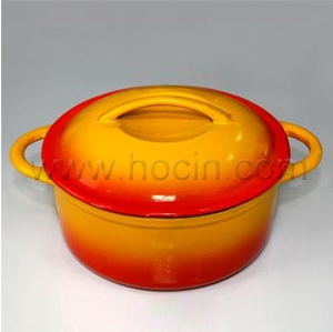 Enameled Cast Iron Covered Casserole