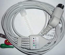 One Piece Ecg Cable 5 Leads Rsd E019zxcvb