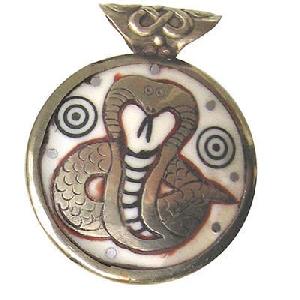 Tibetan Cobra Om Mani Padme Hum Amulet