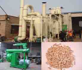 wood pellet line