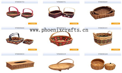 Sell Baskets, Basketware, Wickerwork, Basketry, Box, Tray, Bamboo Baskets, Rattan Baskets, Steel Wir