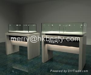 Jewellery Display Showcase And Diamond Display Case For Famous Retail Store