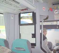 bus car mobile lcd ad display