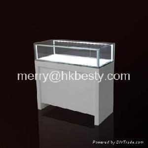 Display Showcases With Led Light And Metal Strip