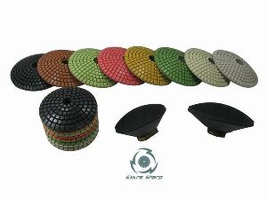 convex polishing pads