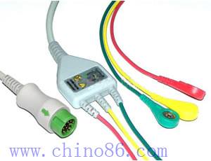 Mindray One Piece Three Lead Ecg Cable With Leadwire