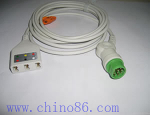 Siemens Three Lead Ecg Trunk Cable