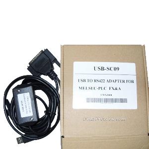 Usb-sc09 Usb / Rs422 Interface, Cable For Mitsubishi Fx And A Series