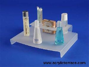 2 Tier Acrylic Cosmetics Display Platform