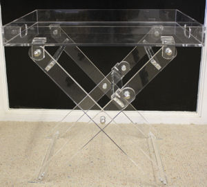 acrylic butler tray table