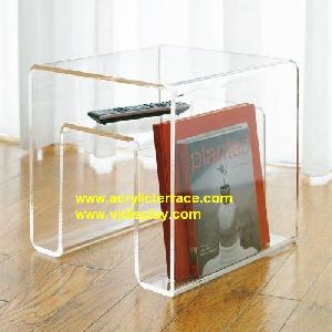 Acrylic Magazine Table