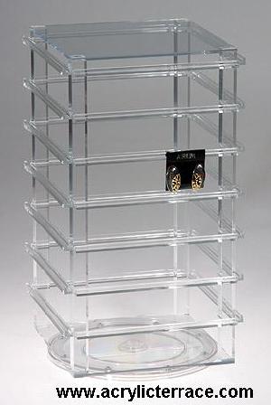 Acrylic Revolving Earring Card Display Rack