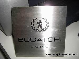 Brushed Stainless Steel Logo Sign