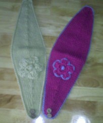 Hot Sale Knit Headwrap With Flower Hand Made