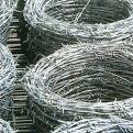 galvanized barbed wire