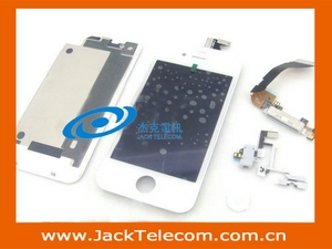 Iphone 4 White Full Parts-lcd With Digitier / Back Cover Assembly / Home Button / Charge Port / Flex